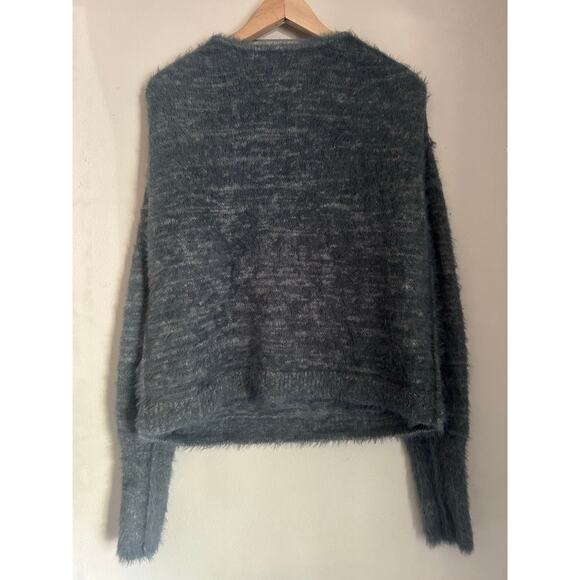 Free People Serendipity V Neck Size M Color Storm Combo Oversized - Picture 2 of 7